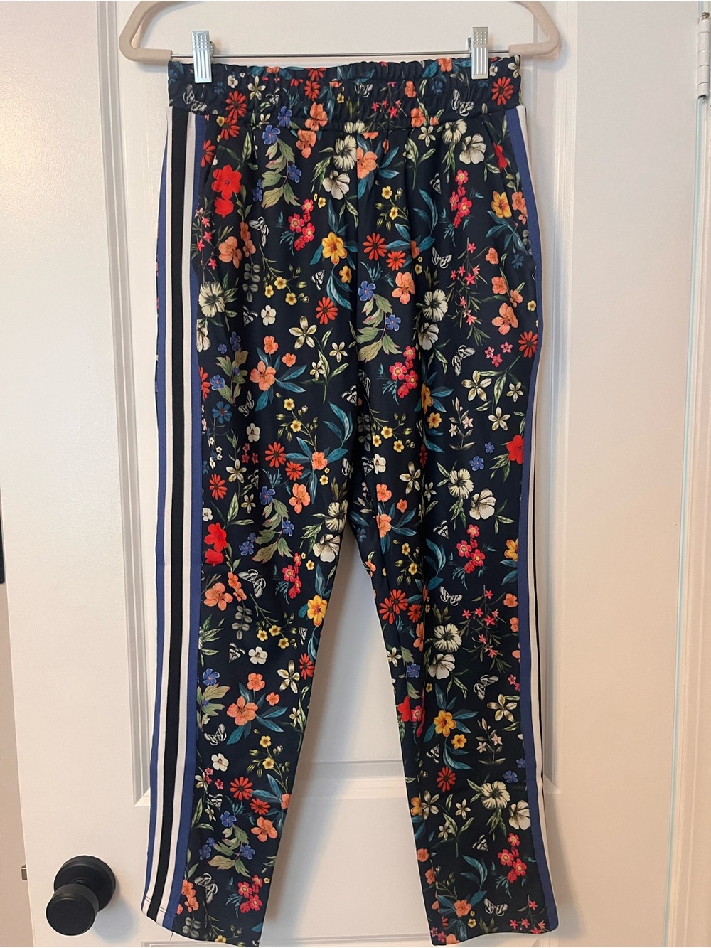Men’s Floral Track Pants - Navy Floral